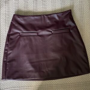 NWT A new day Dark Burgundy Mini Skirt Size 4